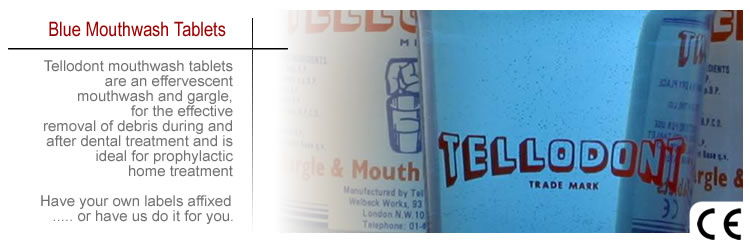 mouthwash tablets manufactured to CE standards