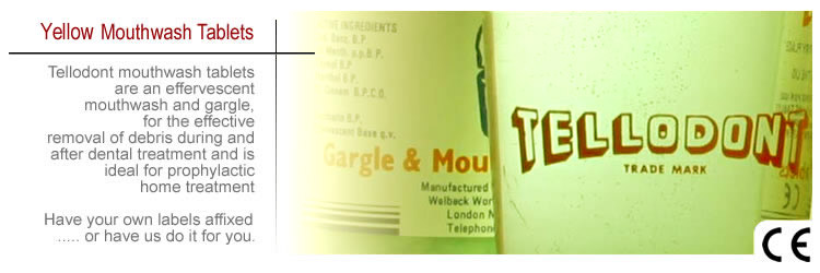 mouthwash tablets manufactured to CE standards